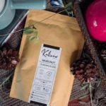 flavored blend coffee in paper bag packaging