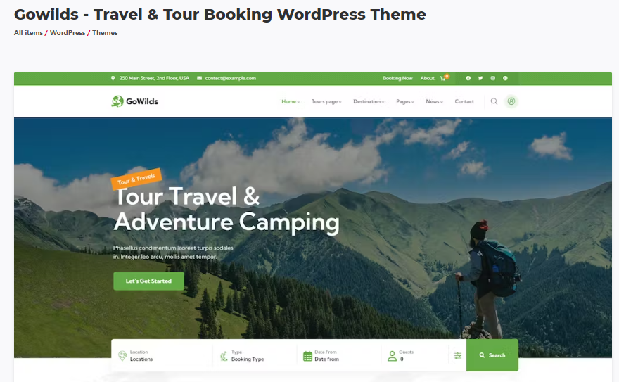 Gowilds theme for WP