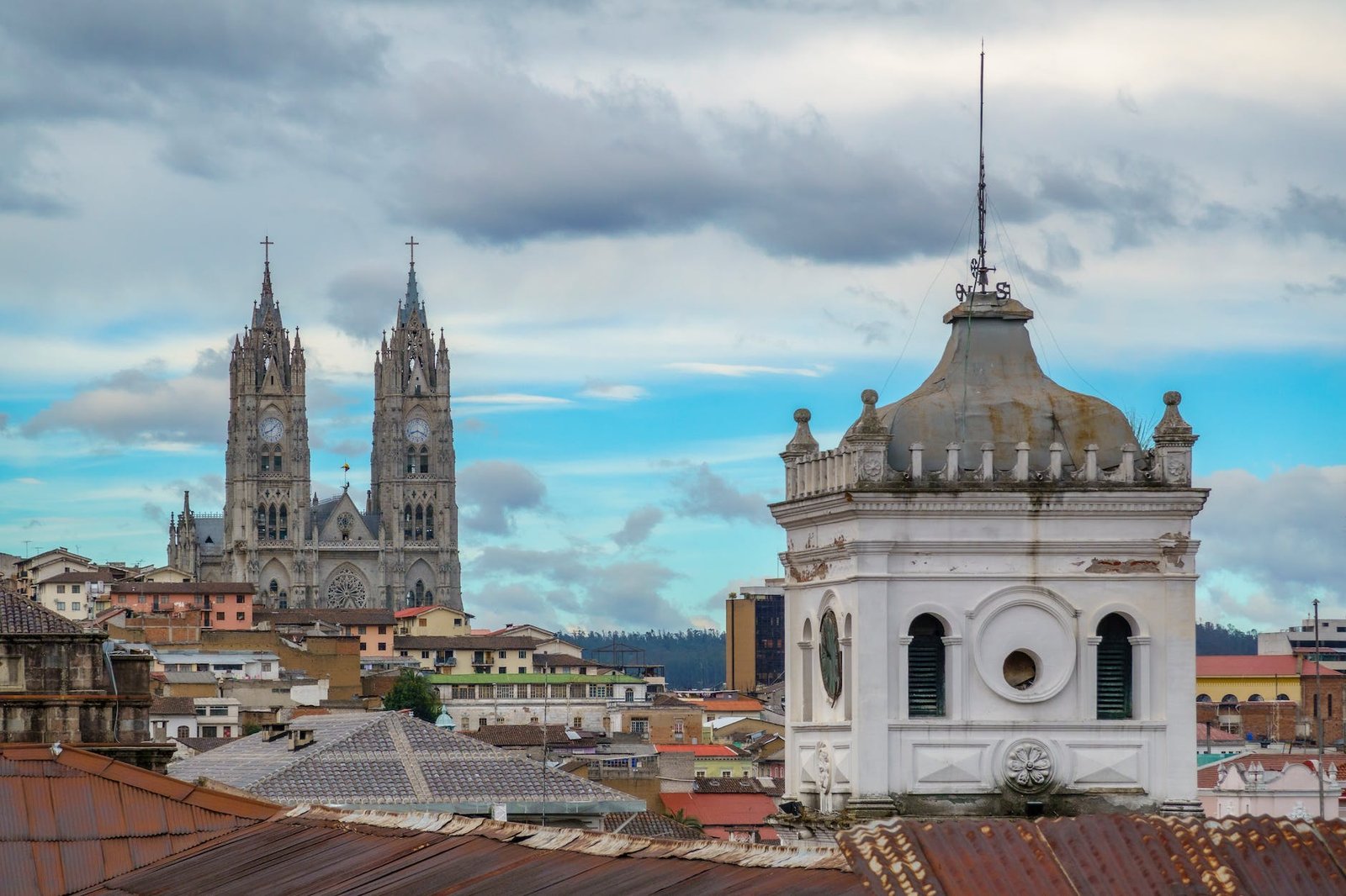 Ecuador - catholic church building in quito