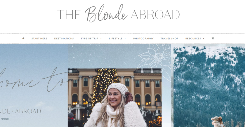 8. The Blonde Abroad Blog