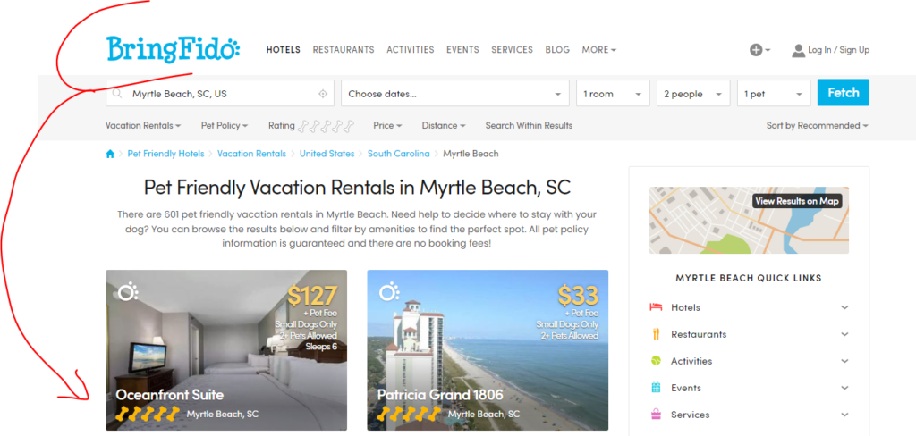 Exploring Pet-Friendly Vacation Rentals in Myrtle Beach, SC through BringFido