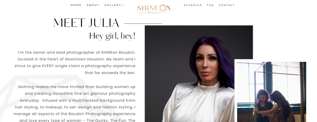 4. SHINEOn Boudoir Blog