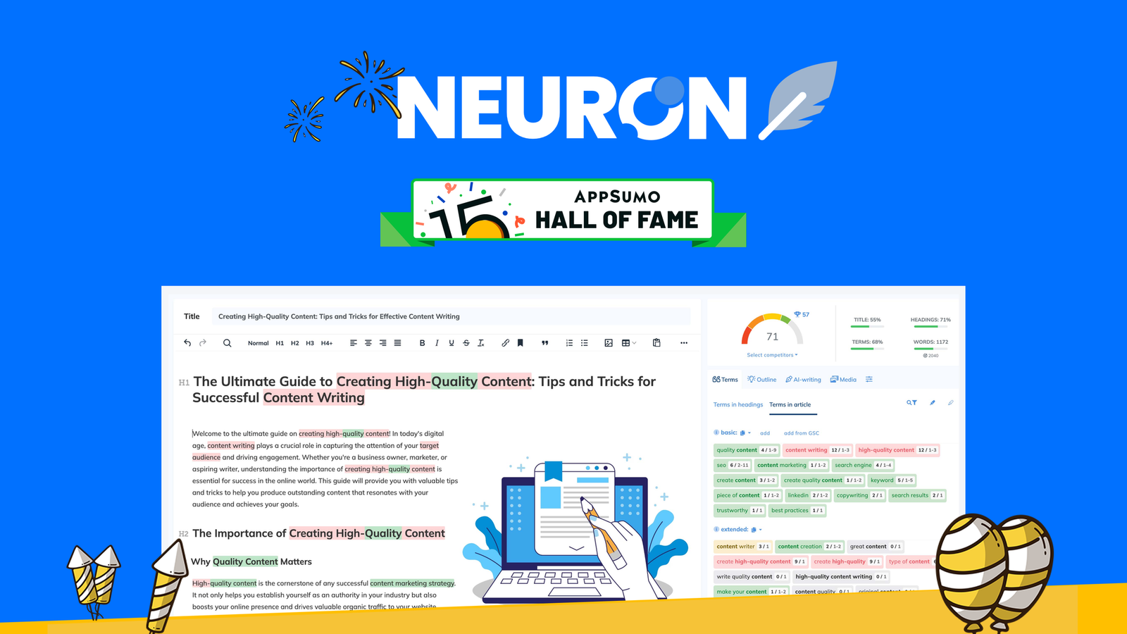 NeuronWriter screenshot