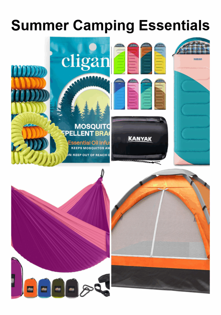4 summer camping items